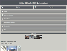 Tablet Screenshot of hilliardblankdds.com